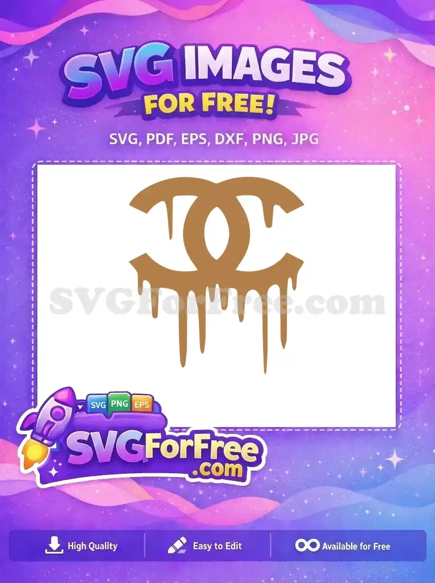 Free Brown Drip Free Fashion Logos Icon Free SVG