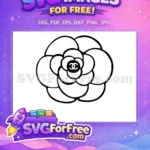 Free Camellia Flower Free Chanel Logo Fashion Free SVG - Instant Download