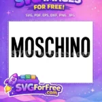 Free Bold Letters Free Moschino Brand Fashion Free SVG - Instant Download