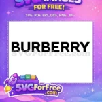 Free Burberry Logo Free Font Brand Free SVG - Instant Download
