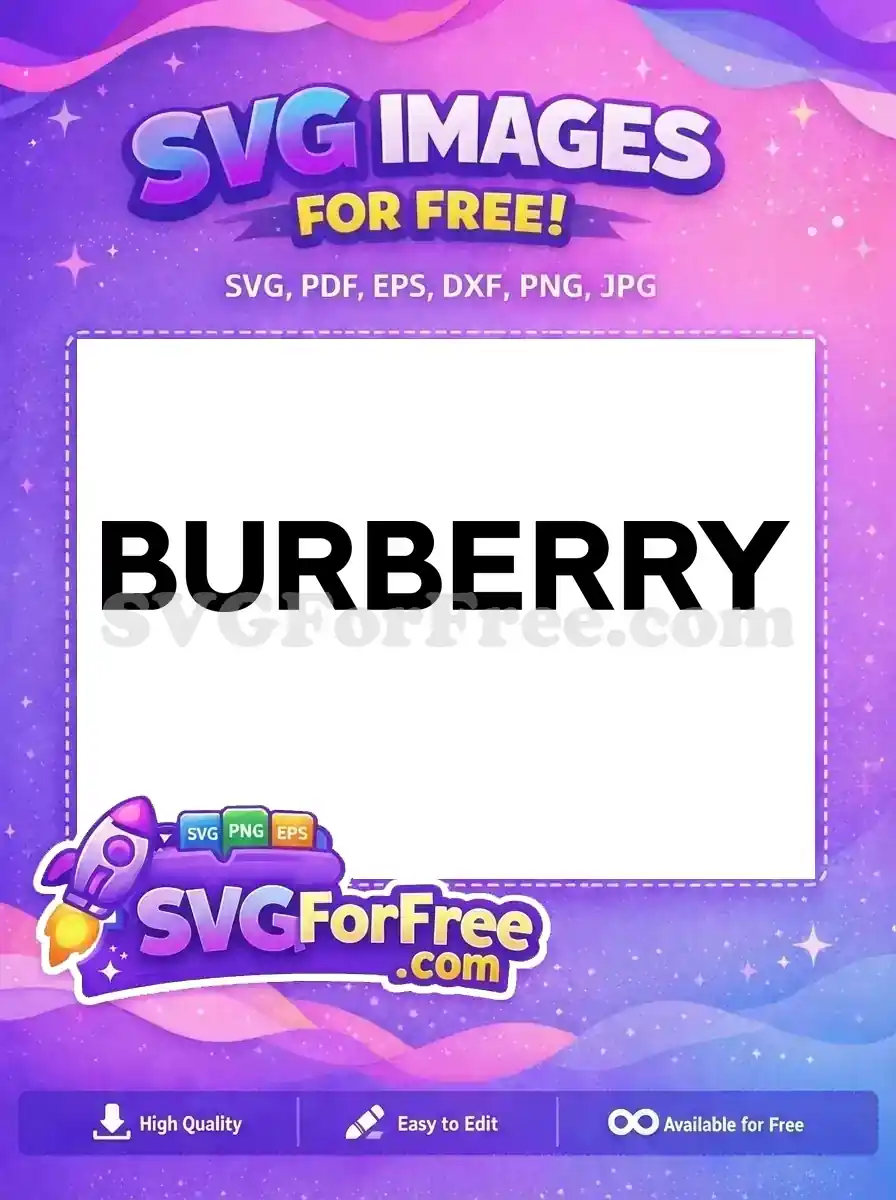 Free Burberry Logo Free Font Brand Free SVG