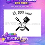 Free BBQ Grill Free Chef Hat Father's Day Free SVG - Instant Download