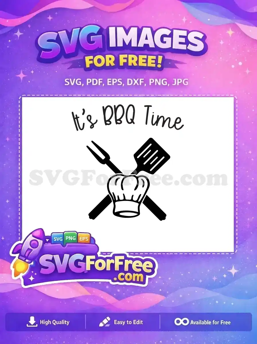 Free BBQ Grill Free Chef Hat Father's Day Free SVG