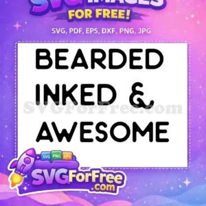 Free Bearded Inked Free Awesome Fathers Day Free SVG