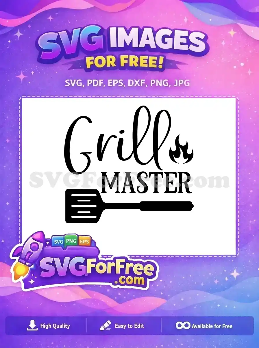 Free Grill Master Free Spatula Fathers Day Free SVG