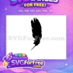 Free Black Bird Wing Free Detailed Shape Simple Free SVG - Instant Download