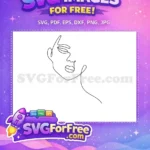 Free Minimalist Woman Face Free Line Art Portrait Free SVG 2 - Instant Download