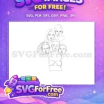 Free Diverse Women Faces Free Line Art Collection Free SVG - Instant Download