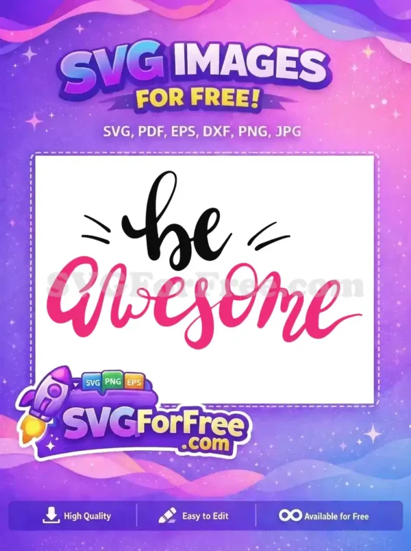 Free Black Script Free Pink Awesome Feminist Free SVG