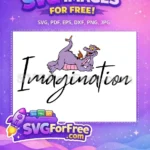 Free Reclining Figment Free Orange Horns Epcot Free SVG - Instant Download