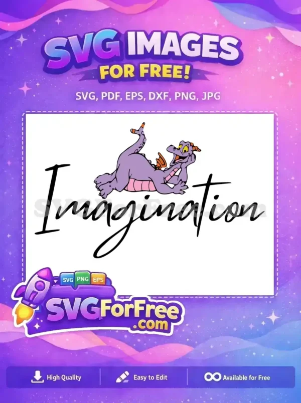 Free Reclining Figment Free Orange Horns Epcot Free SVG