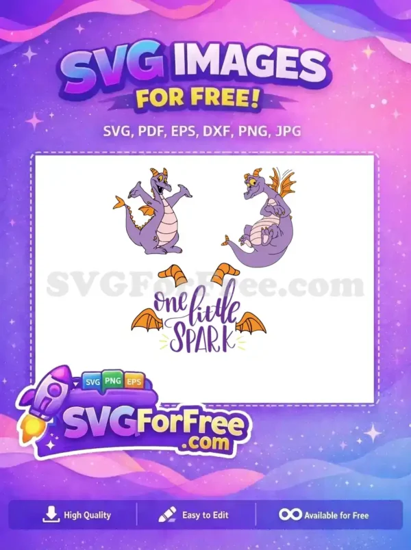 Free Playful Pose Free One Little Spark Figment Free SVG