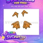 Free Orange Brown Wings Free Figment Disney Free SVG - Instant Download
