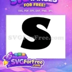 Free Bubble Letter S Free Bold Font Finding Nemo Free SVG - Instant Download