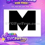 Free Letter M Free Black Font Finding Nemo Free SVG 1 - Instant Download