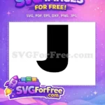 Free Black Letter J Free Finding Nemo Free SVG - Instant Download