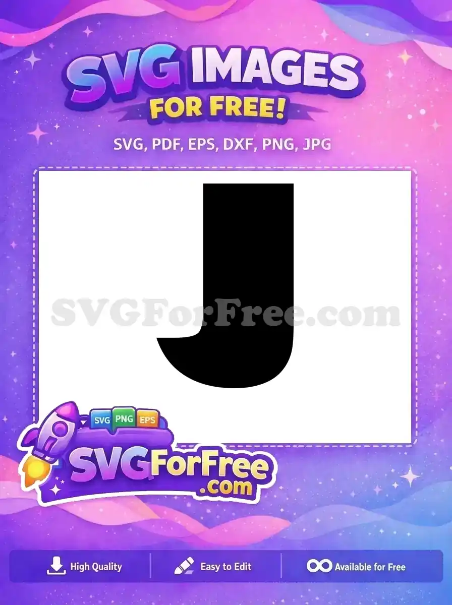 Free Black Letter J Free Finding Nemo Free SVG