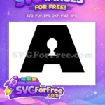 Free Nemo Letter A Free Black Font Finding Nemo Free SVG - Instant Download