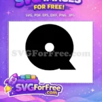 Free Black Letter Q Free Simple Font Finding Nemo Free SVG - Instant Download