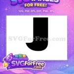 Free Bold Letter Free J Silhouette Finding Nemo Free SVG - Instant Download