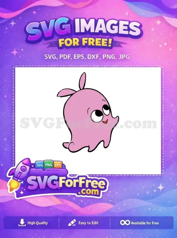 Free Pink Pearl Octopus Free Cute Smile Finding Nemo Free SVG