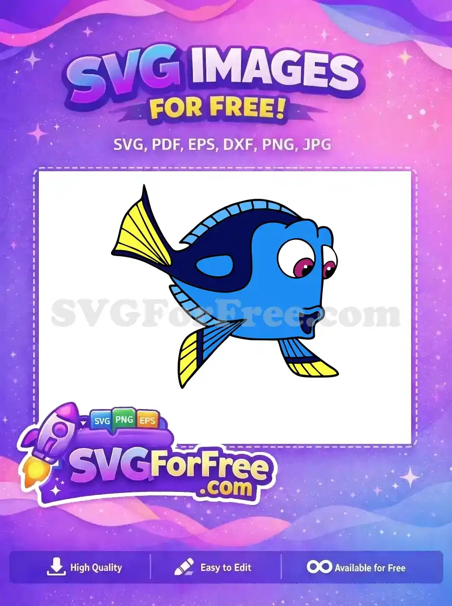 Free Googly Eyes Free Yellow Fins Finding Nemo Free SVG 1