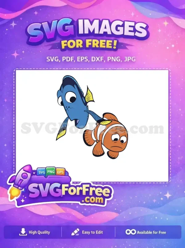 Free Blue Dory Free Sad Nemo Finding Nemo Free SVG