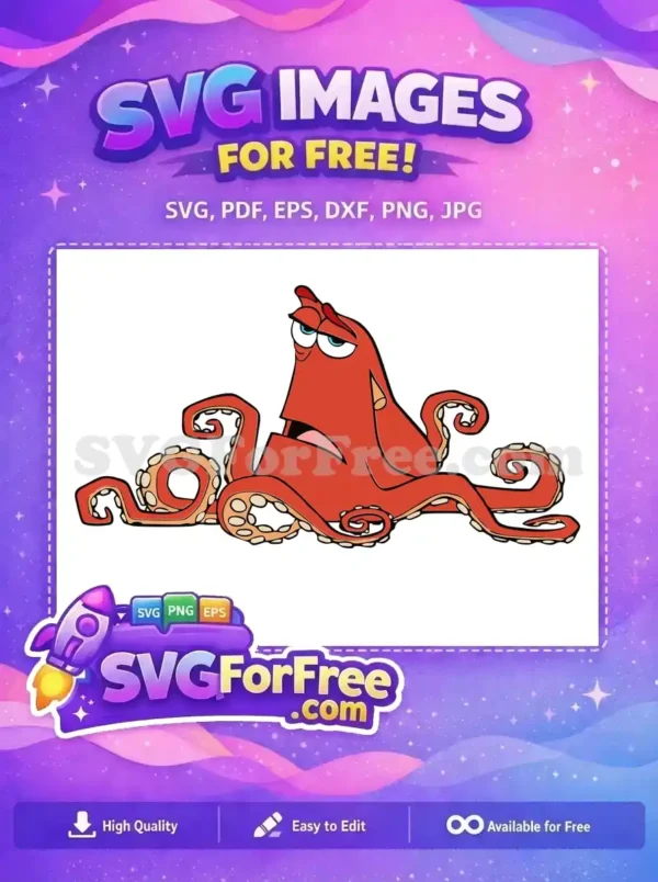 Free Red Octopus Unamused Expression Free Finding Nemo Free SVG Free Red Octopus Unamused Expression Free Finding Nemo Free SVG