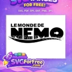 Free Black Silhouette Free Le Monde De Nemo Free SVG - Instant Download