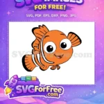 Free Orange Clownfish Free Big Eyes Finding Nemo Free SVG - Instant Download