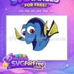 Free Googly Eyed Dory Free Yellow Fins Finding Nemo Free SVG - Instant Download