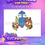 Free Smiling Dory Free Nemo and Coral Finding Nemo Free SVG - Instant Download