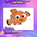 Free Smiling Nemo Free Orange Fish Finding Nemo Free SVG - Instant Download