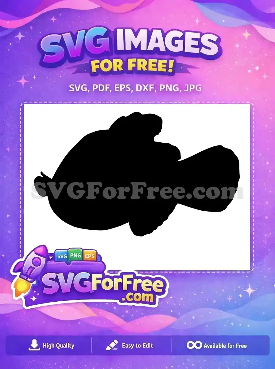 Free Nemo Silhouette Free Simple Fish Finding Nemo Free SVG