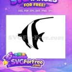 Free Moorish Idol Fish Free Black White Finding Nemo Free SVG - Instant Download