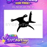 Free Hammerhead Silhouette Free Shark Outline Finding Nemo Free SVG - Instant Download