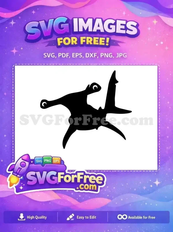 Free Hammerhead Silhouette Free Shark Outline Finding Nemo Free SVG