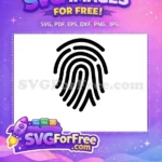 Free Unique Swirls Free Black Lines Fingerprint Free SVG - Instant Download