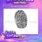 Free Detailed Black Lines Free Fingerprint No 1 Free SVG - Instant Download