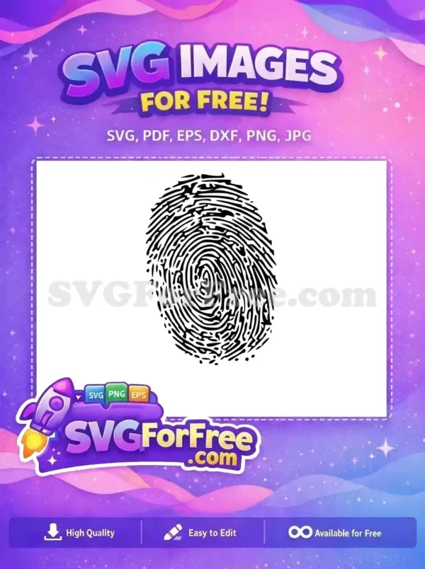 Free Detailed Black Lines Free Fingerprint No 1 Free SVG