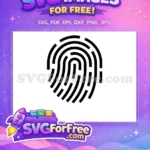 Free Black Fingerprint Free Unique Mark Category 1 Free SVG 1 - Instant Download