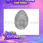 Free Black Lines Free Identity Fingerprint One Free SVG - Instant Download