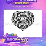 Free Heart Fingerprint Texture Free Love Pattern Category 1 Free SVG - Instant Download