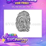 Free Unique Print Free Identification Fingerprint One Free SVG - Instant Download