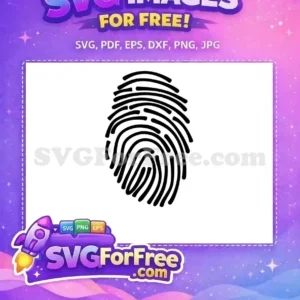 Free Black Fingerprint Free Individual Free Identity Fingerprint SVG