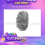Free Black Ink Free Fingerprint Detail One Free SVG - Instant Download