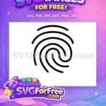 Free Simple Fingerprint Free Black Lines Generic Free SVG - Instant Download