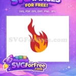 Free Orange Flames Free Red Fire Design Free SVG - Instant Download