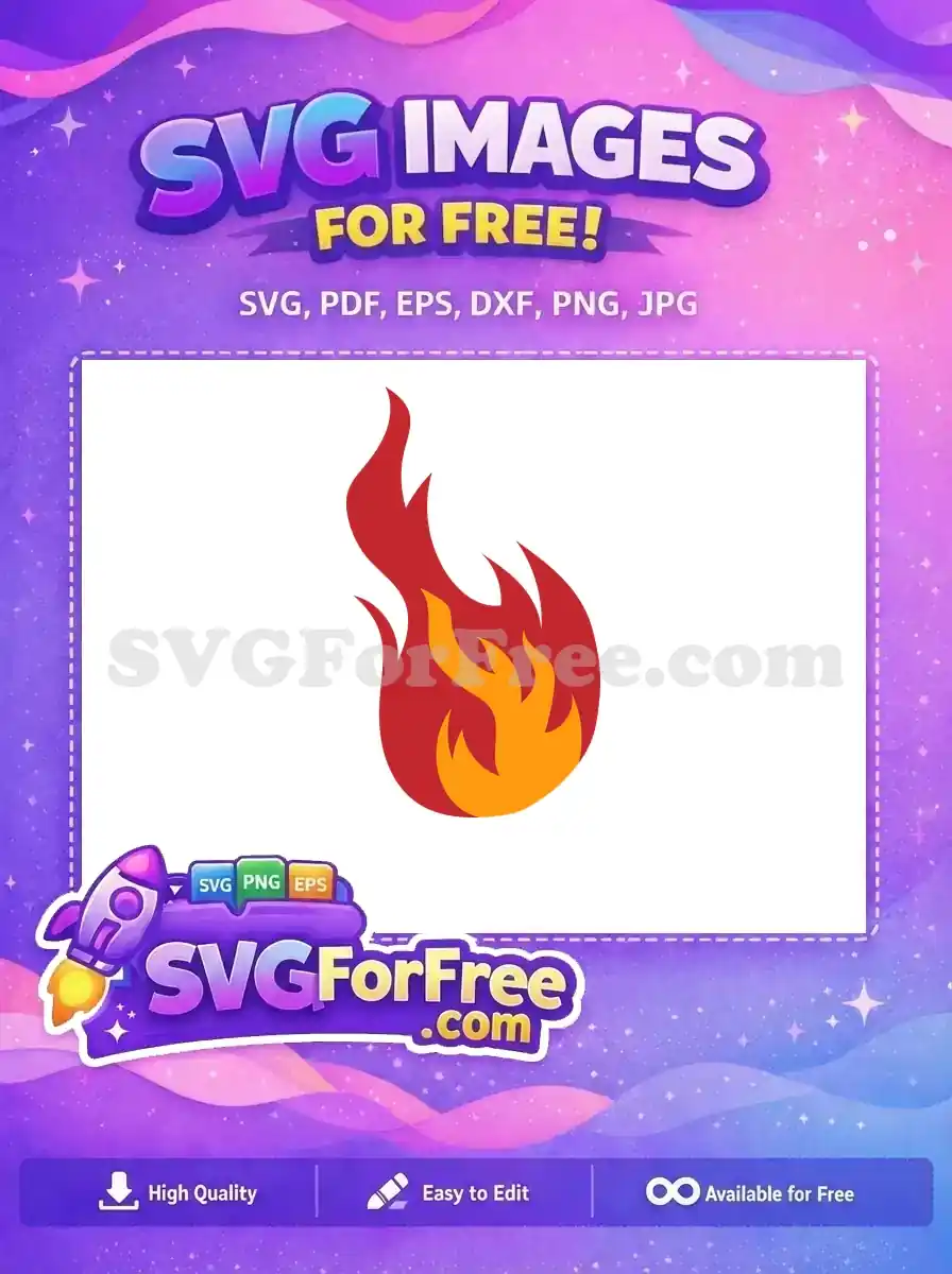 Free Orange Flames Free Red Fire Design Free SVG