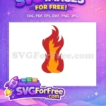 Free Red Orange Flames Free Hot Fire Free SVG - Instant Download